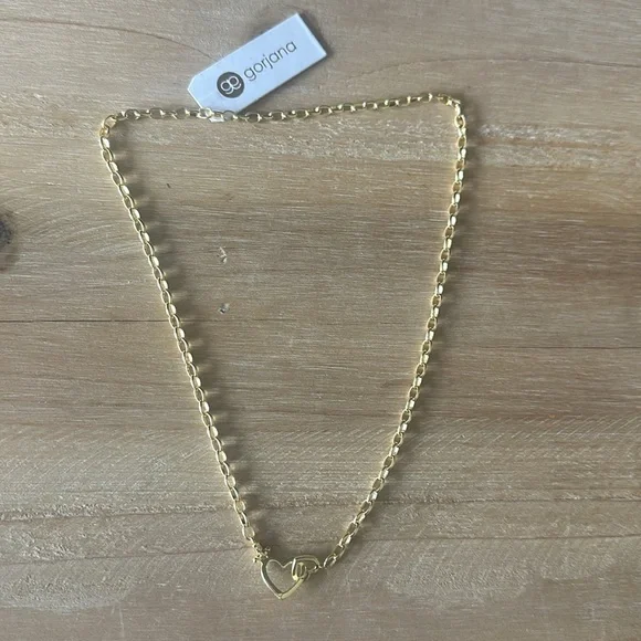 Gorjana NWT Parker Heart Necklace - Gold - Picture 8 of 9